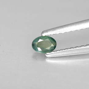 Alexandrite Verde/Vermelho Natural 0.15ct, Corte Oval, VS