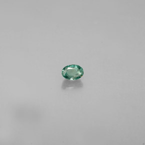 Alexandrita multicolorido natural 0,12ct, corte oval, VS
