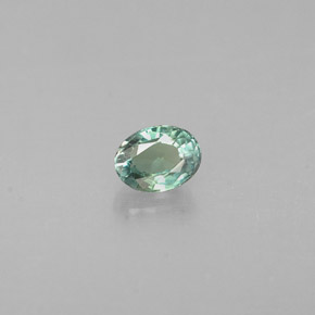 Alexandrita multicolorido natural 0,19ct, corte oval, VS