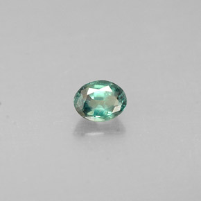 Alexandrita multicolorido natural 0,15ct, corte oval, VS