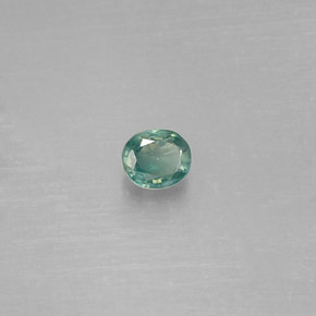 Alexandrita multicolorido natural 0,14ct, corte oval, VS