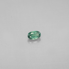 Alexandrita multicolorido natural 0,12ct, corte oval, VS