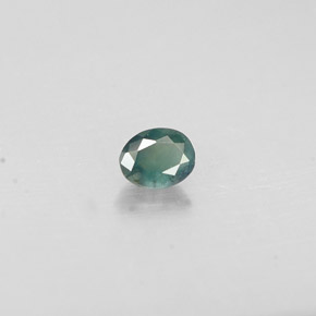 Alexandrita multicolorido natural 0,14ct, corte oval, VS