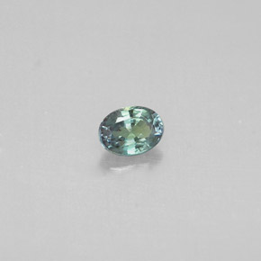 Alexandrita multicolorido natural 0,14ct, corte oval, VS