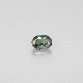 Alexandrita multicolorido natural 0,12ct, corte oval, VS