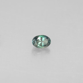 Alexandrita multicolorido natural 0,10ct, corte oval, VS