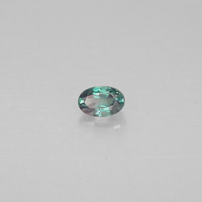 Alexandrita multicolorido natural 0,11ct, corte oval, VS