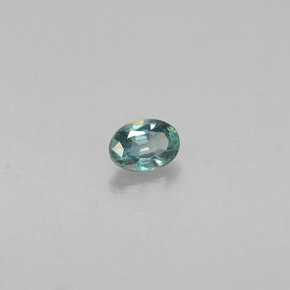 Alexandrita multicolorido natural 0,13ct, corte oval, VS