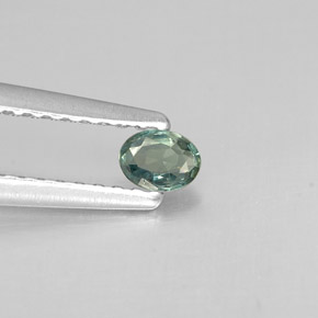 Alexandrite Verde/Vermelho Natural 0.12ct, Corte Oval, VS
