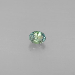 Alexandrita multicolorido natural 0,13ct, corte oval, VS