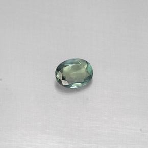 Alexandrita multicolorido natural 0,14ct, corte oval, VS