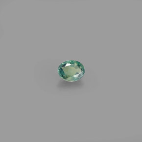 Alexandrita multicolorido natural 0,12ct, corte oval, VS