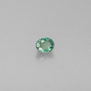 Alexandrita multicolorido natural 0,06ct, corte oval, VVS-VS