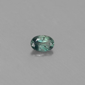 Alexandrita multicolorido natural 0,12ct, corte oval, VS