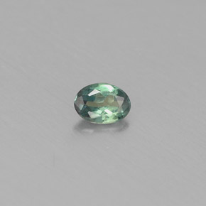 Alexandrita multicolorido natural 0,11ct, corte oval, VS