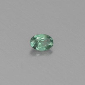 Alexandrita multicolorido natural 0,13ct, corte oval, VS