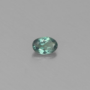 Alexandrita multicolorido natural 0,13ct, corte oval, VS
