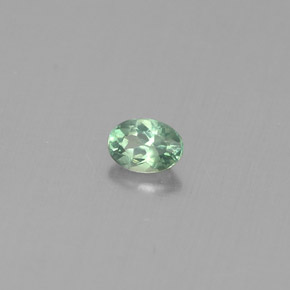 Alexandrita multicolorido natural 0,12ct, corte oval, VS
