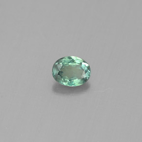 Alexandrita multicolorido natural 0,13ct, corte oval, VS