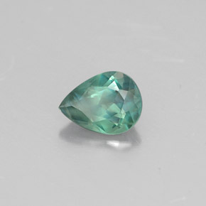 Alexandrita multicolorido natural 0,34ct, formato de pêra, VS