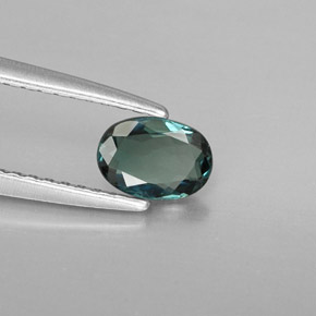 Alexandrita multicolorido natural 0,46ct, corte oval, VS