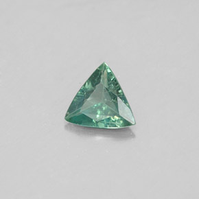 Alexandrita multicolorido natural 0,19ct, trillion, VS