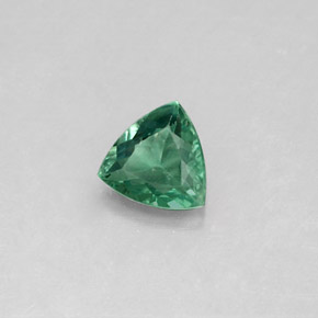 Alexandrita multicolorido natural 0,24ct, trillion, VS