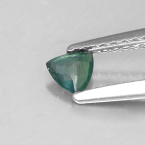 Alexandrite Verde/Vermelho Natural 0.17ct, Trilhão, VS