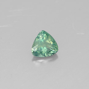 Alexandrita multicolorido natural 0,24ct, trillion, VS