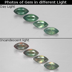 Pedras preciosas de Alexandrite Verde/Vermelho natural de  ct, Marquesa, VS