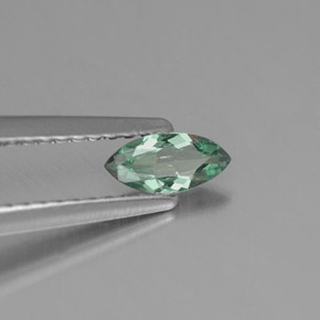 Alexandrita multicolorido natural 0,25ct, marquise, VS