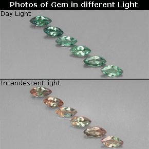Pedras preciosas de alexandrita multicolorido natural de  ct, marquise, VS