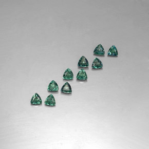 Pedras preciosas de alexandrita mudança de cor natural de  ct, trillion, VS