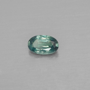 Alexandrita multicolorido natural 0,17ct, corte oval, VS