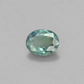 Alexandrita multicolorido natural 0,47ct, corte oval, VS