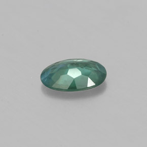 Alexandrita multicolorido natural 0,45ct, corte oval, VS-SI