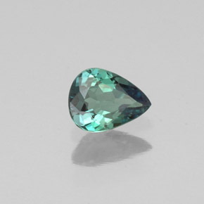 Alexandrita multicolorido natural 0,28ct, formato de pêra, VVS-VS