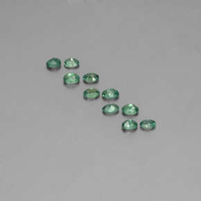 Pedras preciosas de alexandrita verde/vermelho natural de  ct, corte oval, VS