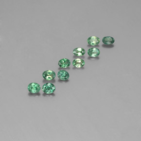 Pedras preciosas de alexandrita multicolorido natural de  ct, corte oval, VS