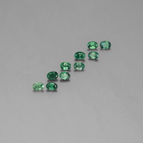 Pedras preciosas de Alexandrite Verde/Vermelho natural de  ct, Corte Oval, VS