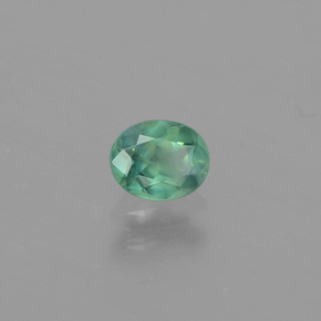 Alexandrita multicolorido natural 0,45ct, corte oval, VS
