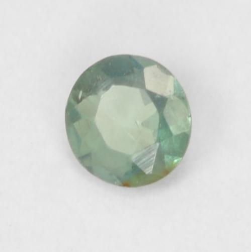 Alexandrita verde natural 0,07ct, corte redondo, VVS-VS