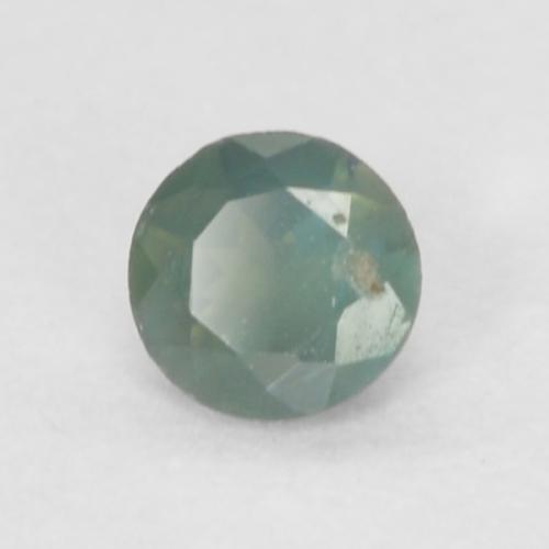 Alexandrita verde natural 0,09ct, corte redondo, VVS-VS
