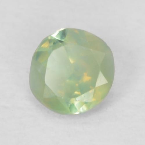 Alexandrita verde natural 0,07ct, corte redondo, VS