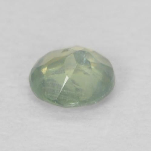 Alexandrita verde natural 0,08ct, corte redondo, VS