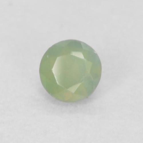 Alexandrita verde natural 0,06ct, corte redondo, VVS