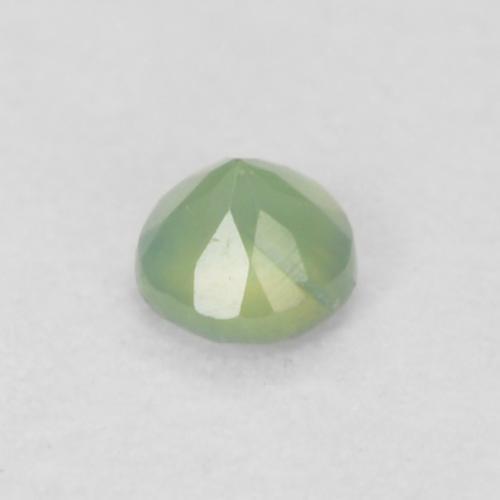 Alexandrita verde natural 0,06ct, corte redondo, VVS