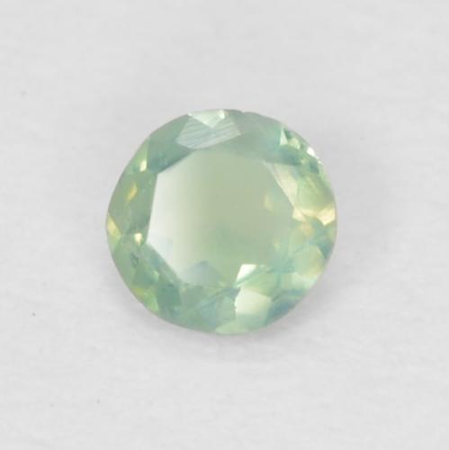 Alexandrita verde natural 0,06ct, corte redondo, VVS-VS