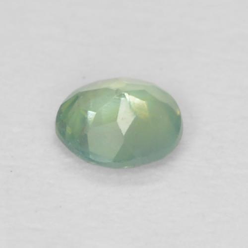 Alexandrita verde natural 0,06ct, corte redondo, VVS-VS