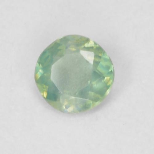 Alexandrita verde natural 0,06ct, corte redondo, VVS-VS